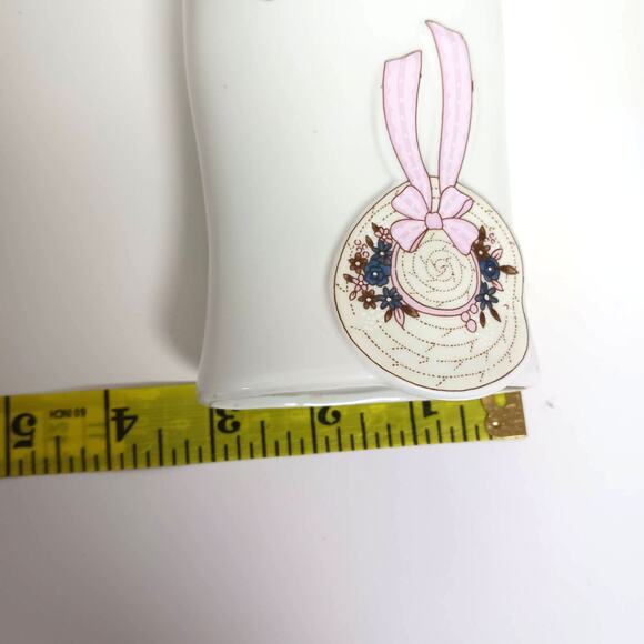 Goose Vase Porcelain 3D Country Cottage Farmhouse Decor Taiwan 5.5" Vintage - Picture 10 of 11